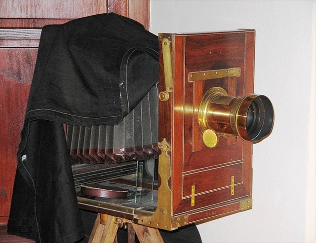 19世紀のスタジオカメラ